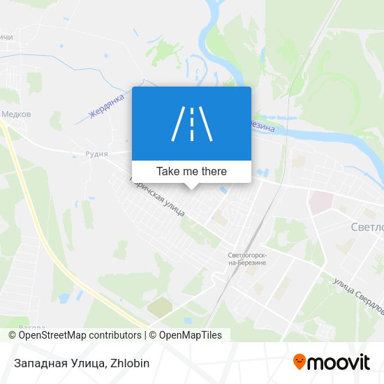 Западная Улица map