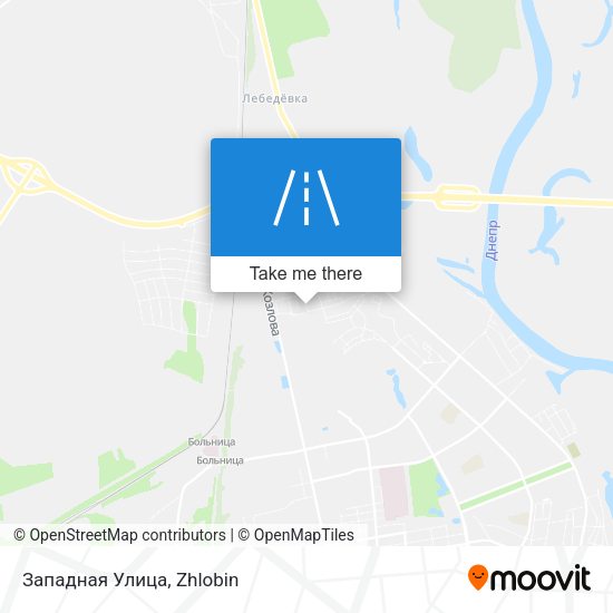 Западная Улица map