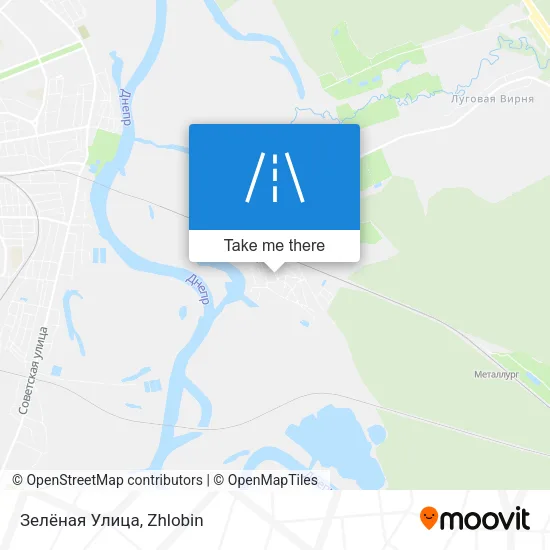 Зелёная Улица map