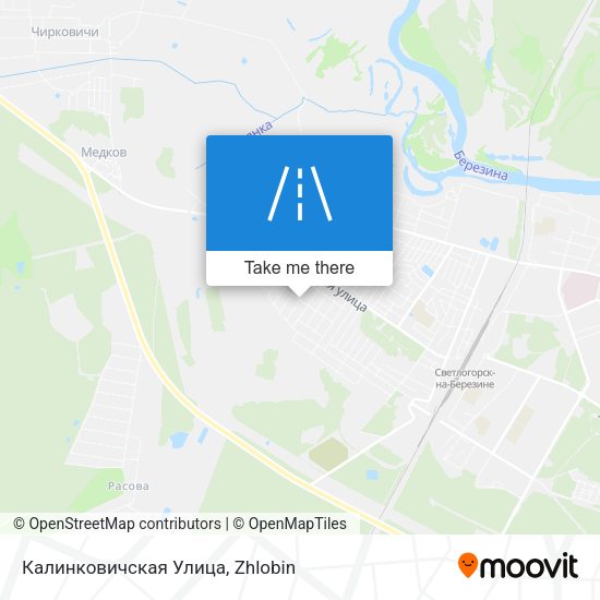 Калинковичская Улица map