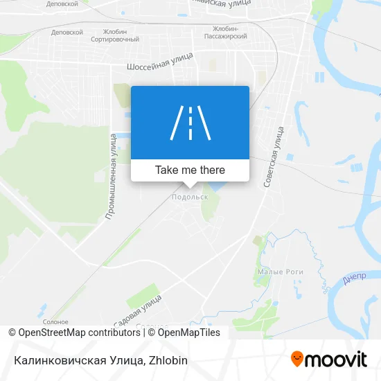 Калинковичская Улица map
