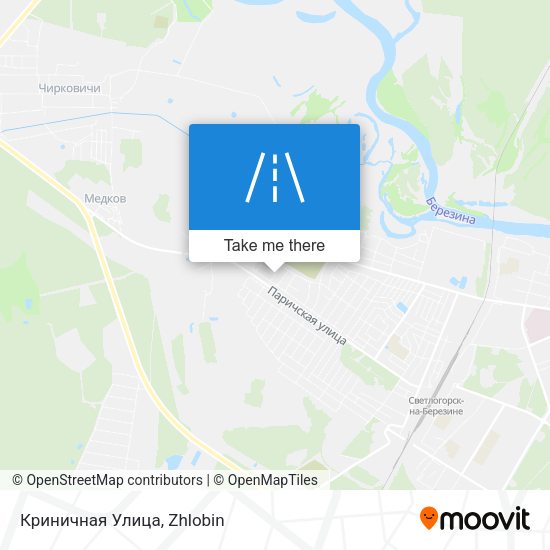 Криничная Улица map