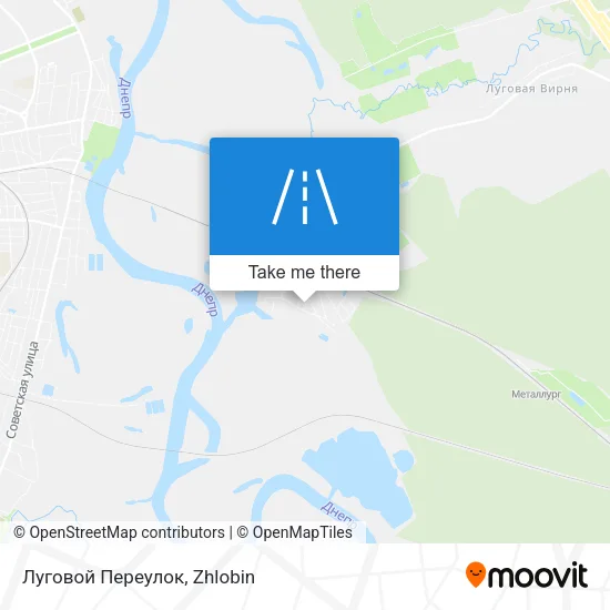 Луговой Переулок map