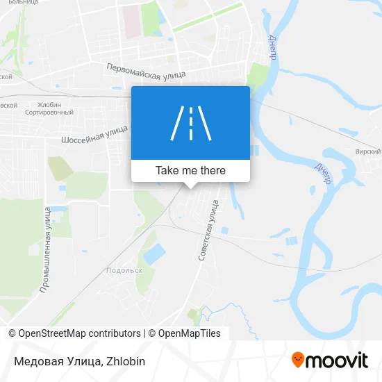 Медовая Улица map