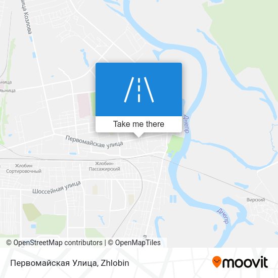 Первомайская Улица map