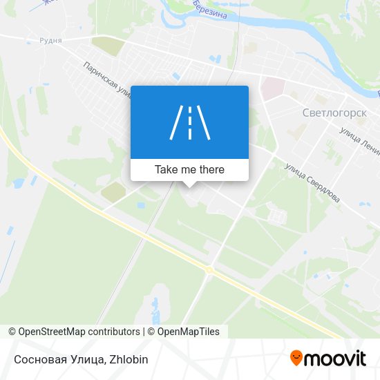 Сосновая Улица map