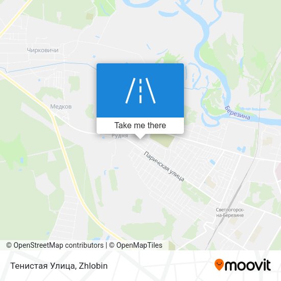 Тенистая Улица map