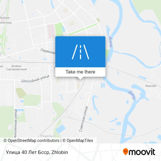 Улица 40 Лет Бсср map