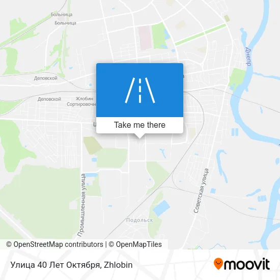 Улица 40 Лет Октября map