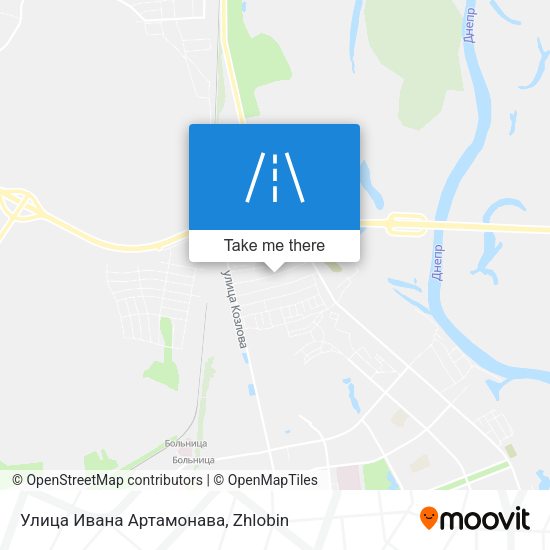 Улица Ивана Артамонава map