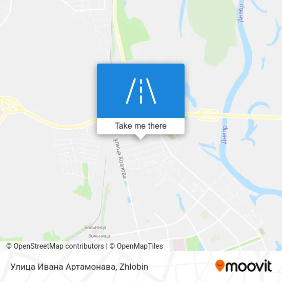 Улица Ивана Артамонава map