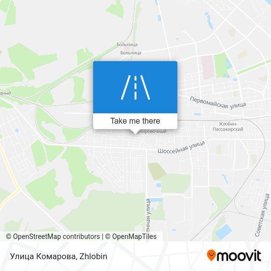 Улица Комарова map