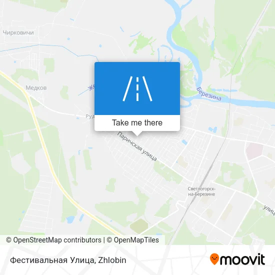 Фестивальная Улица map