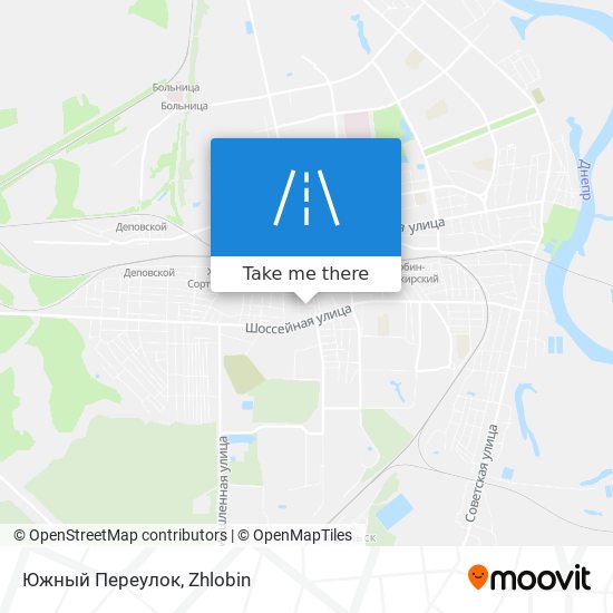 Южный Переулок map