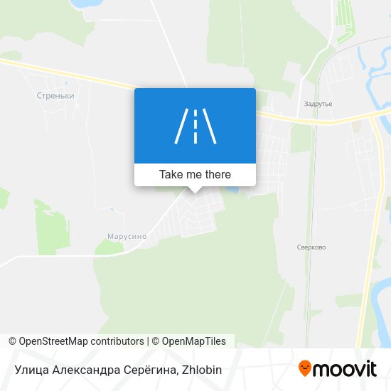 Улица Александра Серёгина map