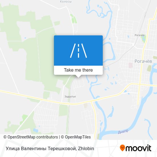 Улица Валентины Терешковой map