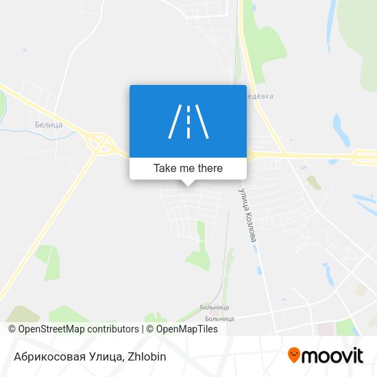 Абрикосовая Улица map