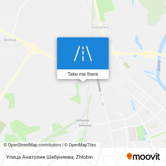 Улица Анатолия Шебуняева map