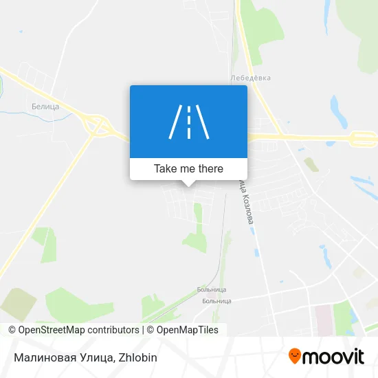 Малиновая Улица map