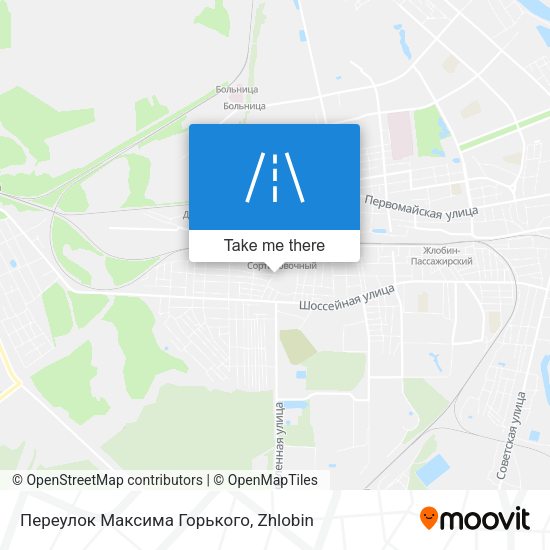 Переулок Максима Горького map