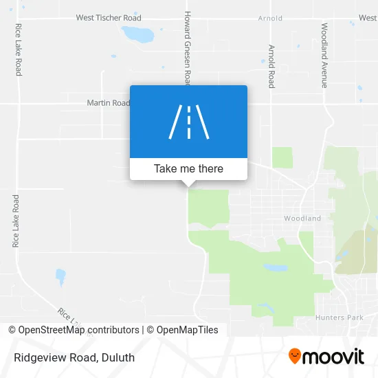Ridgeview Road map
