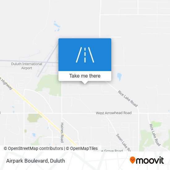 Airpark Boulevard map