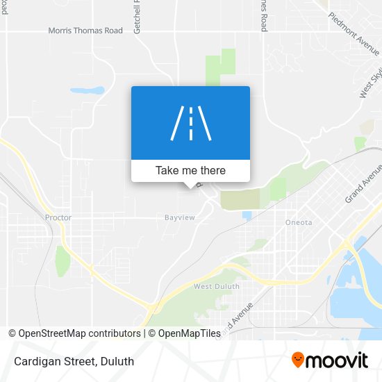 Mapa de Cardigan Street