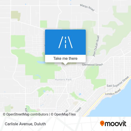 Mapa de Carlisle Avenue