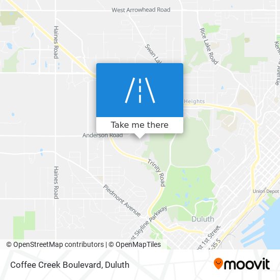 Mapa de Coffee Creek Boulevard