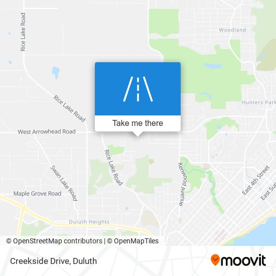 Creekside Drive map