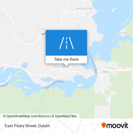 East Peary Street map