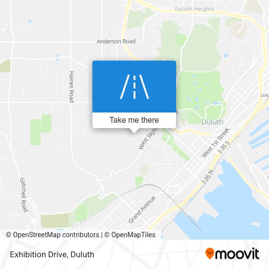 Mapa de Exhibition Drive