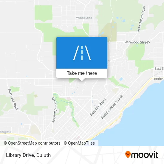 Mapa de Library Drive