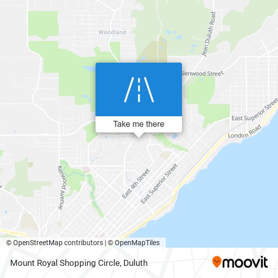 Mapa de Mount Royal Shopping Circle