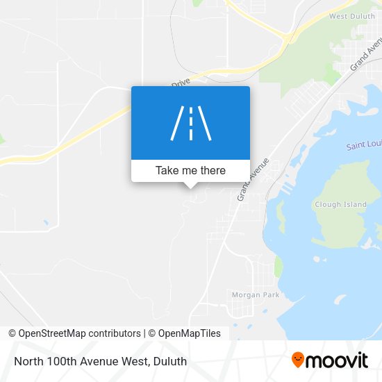 North 100th Avenue West map