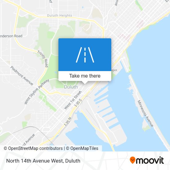 North 14th Avenue West map