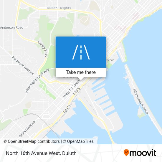Mapa de North 16th Avenue West