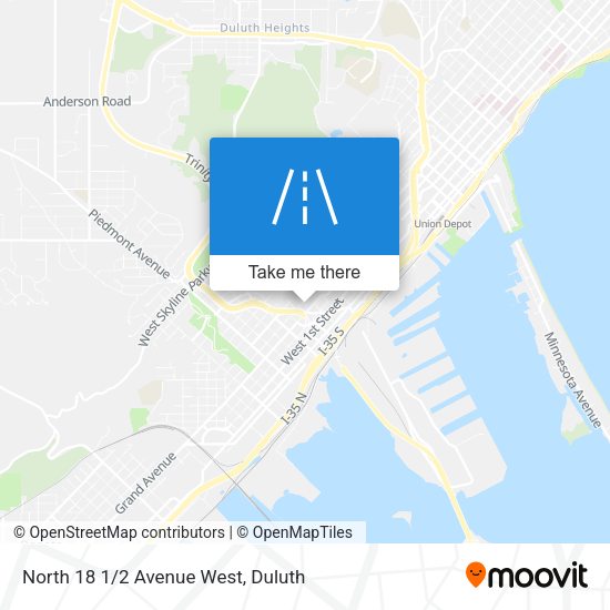 North 18 1/2 Avenue West map