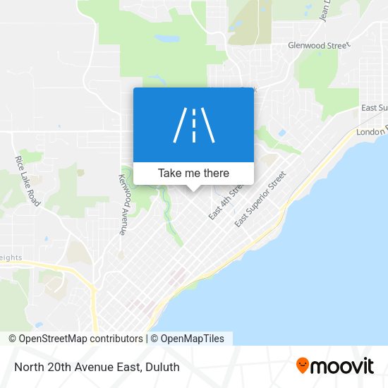 North 20th Avenue East map