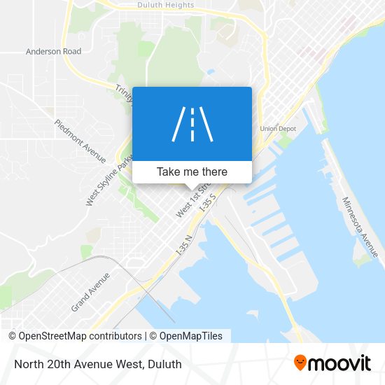 Mapa de North 20th Avenue West