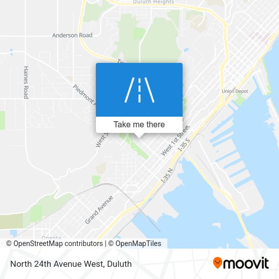 North 24th Avenue West map