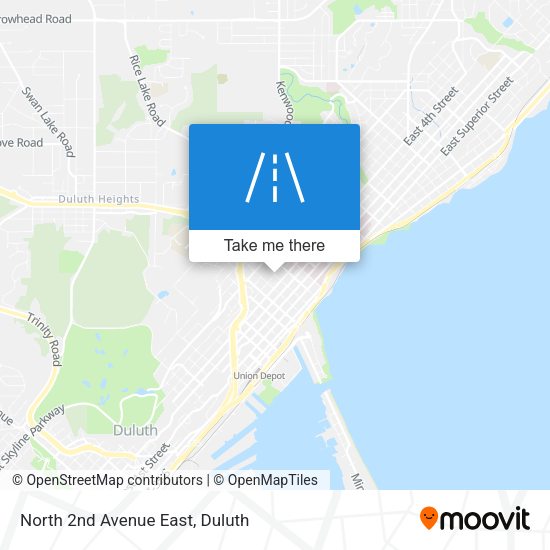 North 2nd Avenue East map