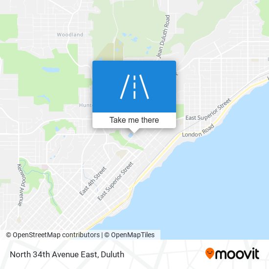 North 34th Avenue East map