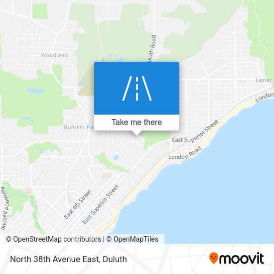 Mapa de North 38th Avenue East