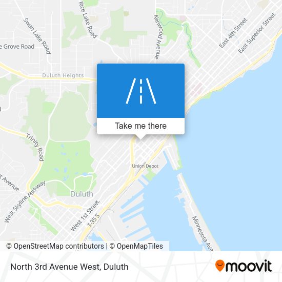 Mapa de North 3rd Avenue West