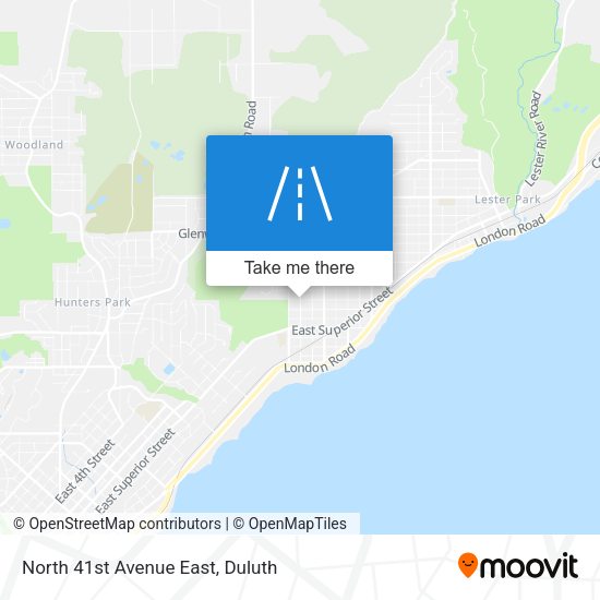 North 41st Avenue East map