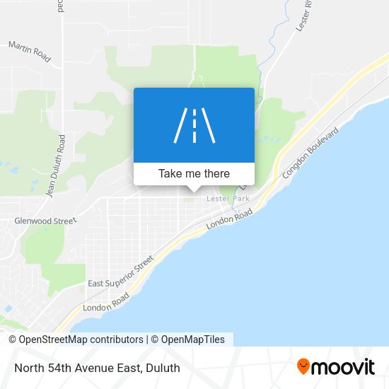 Mapa de North 54th Avenue East