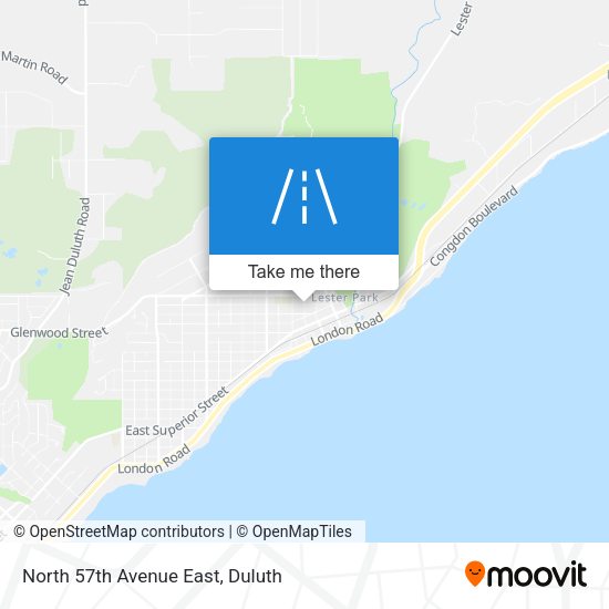 North 57th Avenue East map