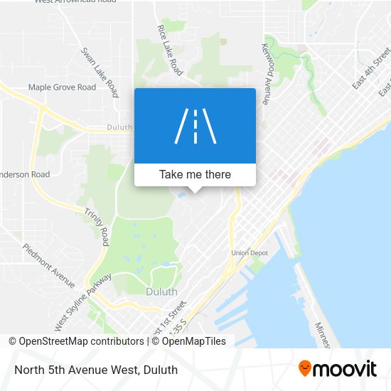 Mapa de North 5th Avenue West