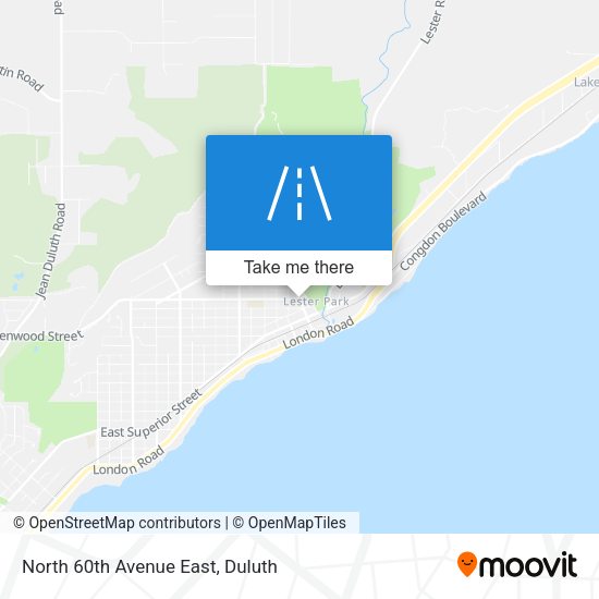 North 60th Avenue East map